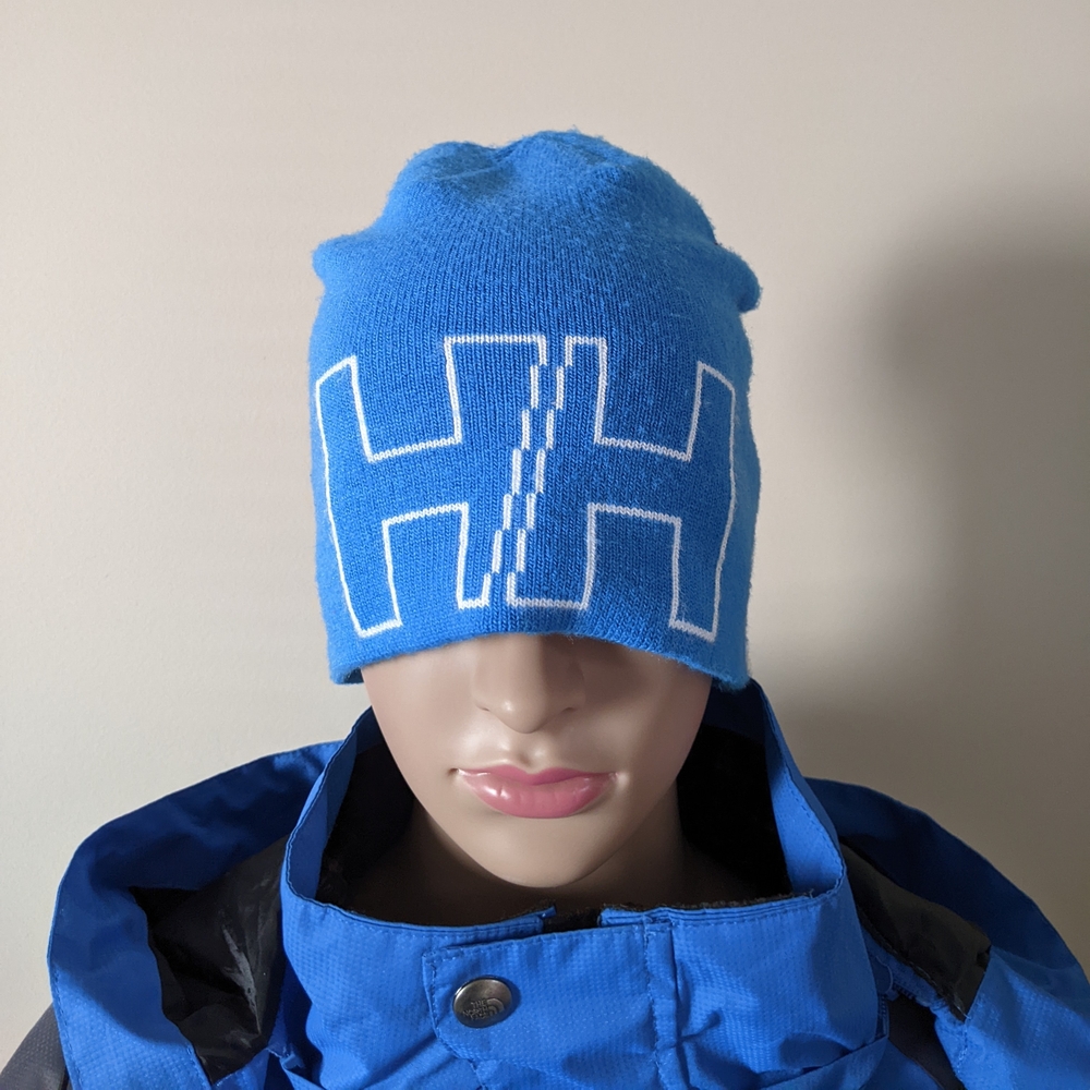 HH Helly Hansen Vibrant Blue Knit Beanie Hat